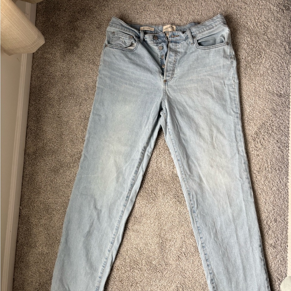 Target Button Fly Straight Jeans